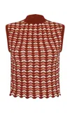Escvdo Exclusive  Motupe Cotton Crochet Top In Brown