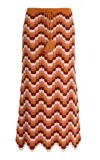 Escvdo Exclusive Rivieria Safi Cotton Maxi Skirt In Multi