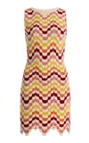 Escvdo Exclusive Solana Intarsia Cotton Mini Dress In Multi