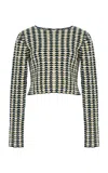 Escvdo Exclusive Totora Cotton Knit Top In Blue