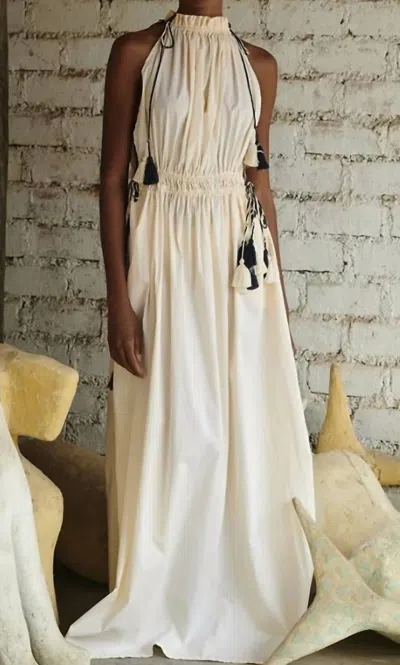 Escvdo Indus Maxi Dress In Ivory In Multi