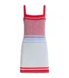 Escvdo Knitted Plumar Mini Dress In Multi