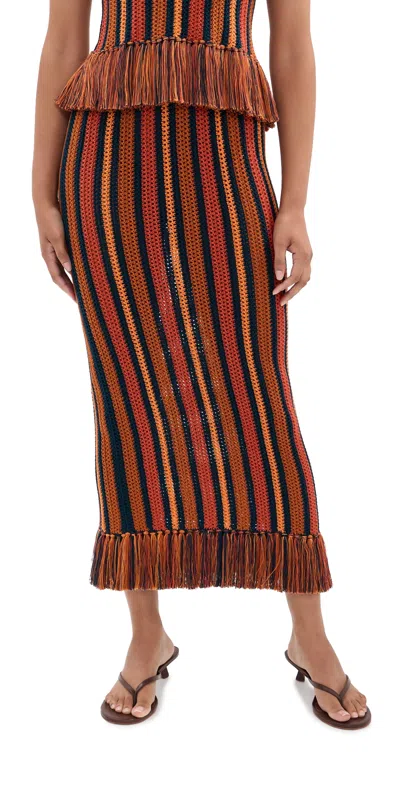 Escvdo Misti Skirt Sunset In Multi