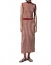 Escvdo Motupe Crochet Midi Skirt In Ivory-brown In Multi