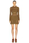 Escvdo Nauta Mini Dress In Olive