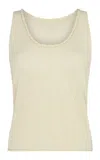 Escvdo Ofrenda Cotton Knit Tank Top In White