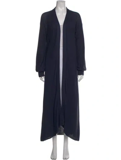 Pre-owned Escvdo Open Front Sweater In Blue