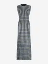 Escvdo Pacifico Cotton Knit Maxi Dress In Open Back Closed Only By Two Buttons.