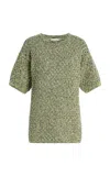Escvdo Pantano Knit Cotton Top In Green