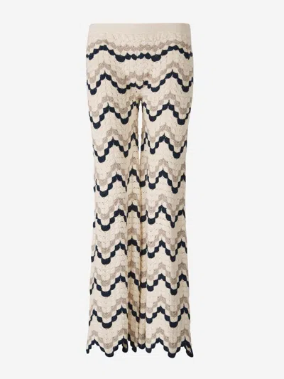ESCVDO ESCVDO SAFI CROCHET TROUSERS