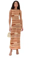 Escvdo Spondylus Maxi Dress Peach Nectar In Peach Nectar