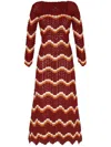 Escvdo Sumac Maxi Dress In Red