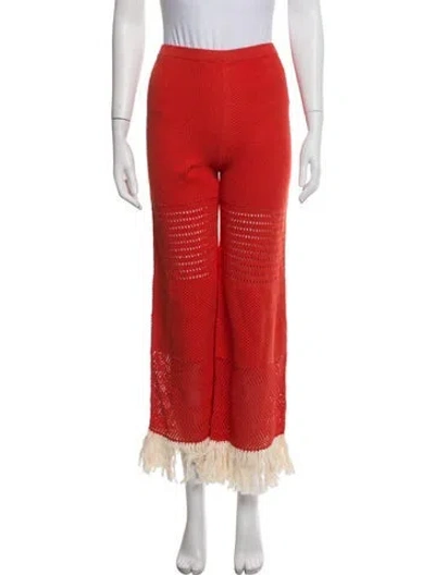 Pre-owned Escvdo Wide Leg Pants In Orange