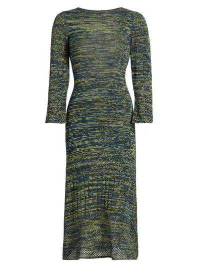 Escvdo Women's Camino Murga Dress In Blue Green