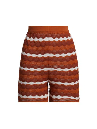 Escvdo Women's Mullu Chevron Shorts