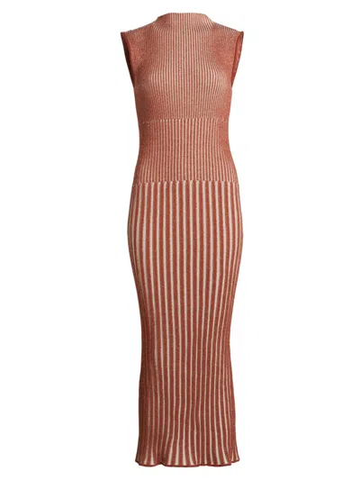 Escvdo Women's Spondylus Golfo Rib-knit Midi-dress