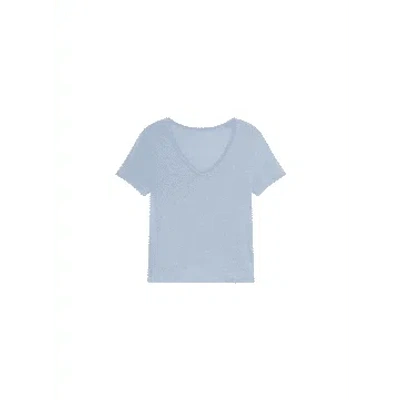 Ese O Ese Basic Lino T-shirt In Denim From In Blue