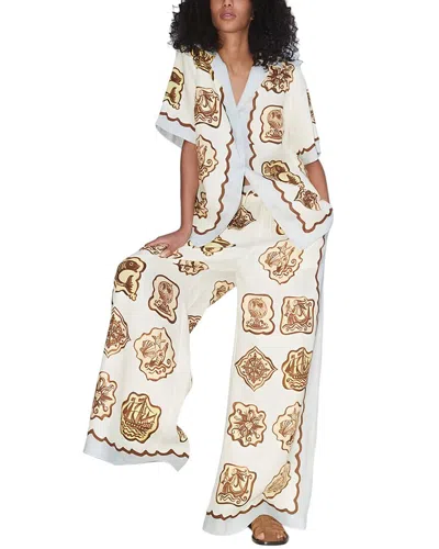 ESEA 2PC LINEN-BLEND SHIRT & PANT SET