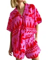 Esea 2pc Linen-blend Shirt & Short Set