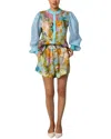 Esea 2pc Linen-blend Shirt & Short Set In Gray