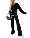 Esea 2pc Sweater & Pant Set In Black