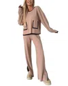 Esea 2pc Sweater & Pant Set In Multi