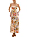 Esea Linen-blend Dress In Multi