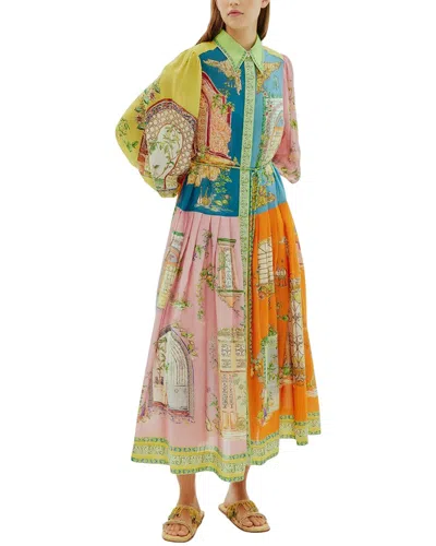 Esea Linen-blend Midi Dress