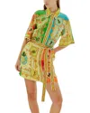 Esea Linen-blend Mini Dress In Multi