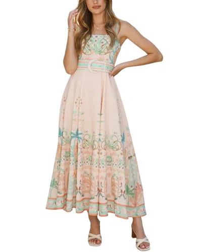 Esea Linen-blend Maxi Dress In Neutral