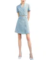 Esea Short Sleeve Mini Dress In Blue