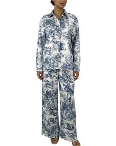 Esea Shirt & Pant Set In Blue