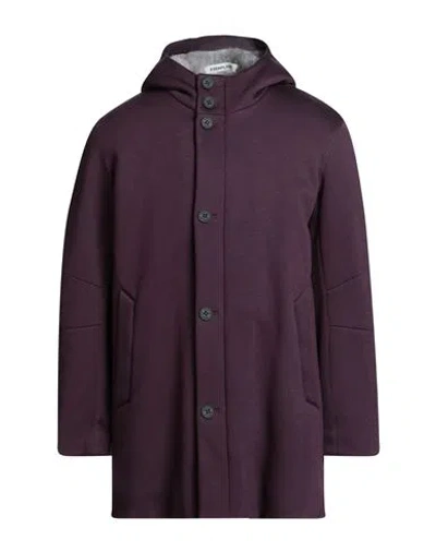 Esemplare Man Coat Deep Purple Size 38 Viscose