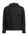 Esemplare Man Jacket Charcoal Size M Wool, Polyurethane In Grey