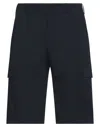 Esemplare Man Shorts & Bermuda Shorts Midnight Blue Size S Polyamide, Elastane