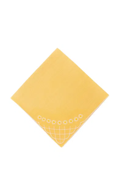 Esencial Hogar Daisy Dinner Napkin In Butter Yellow