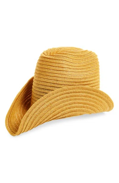 Esenshel Woven Western Hat In Gold