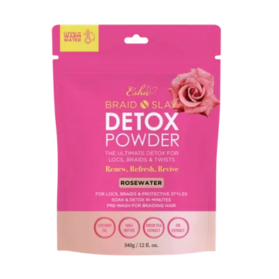 Esha Braid N Slay Detox Powder - Rosewater - 12 oz