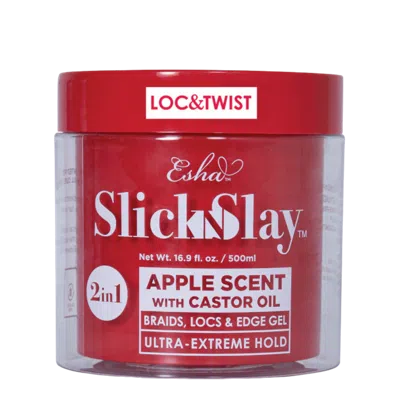 Esha Slick N Slay 2-in-1 Braid & Edge Gel - Apple - 16.9 oz