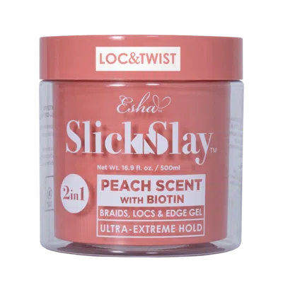 Esha Slick N Slay 2-in-1 Braid & Edge Gel - Peach - 16.9 oz