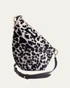 Esha Soni Slope Leopard Calf Hair Crossbody Bag In Leopard