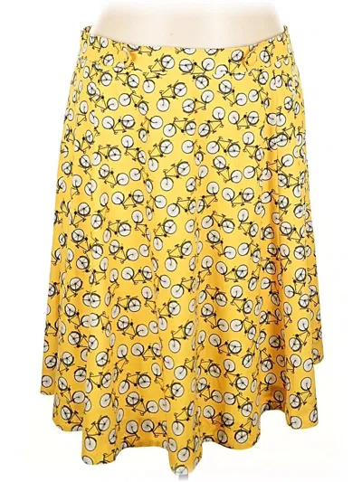 Pre-owned Eshakti Casual Skirt In Yellow