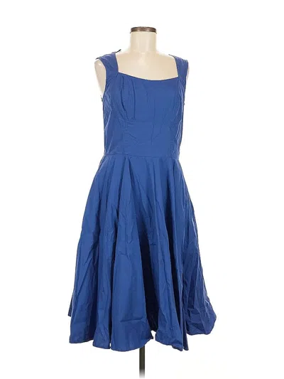 Pre-owned Eshakti Cocktail Dress In Blue