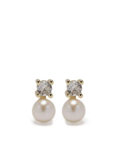 Eshvi Pearl-stud Earrings In Metallic