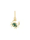 Eshvi Crab Charm Single Earring In 金色