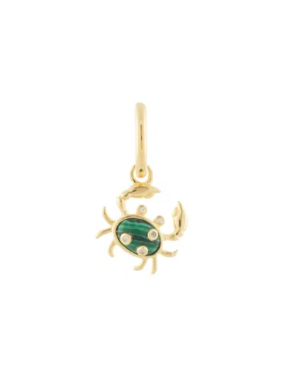 Eshvi Crab Charm Single Earring In 金色