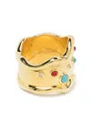 Eshvi Crystal-embellished Ring In ゴールドトーン