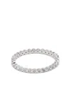Eshvi Crystal Eternity Band In シルバートーン
