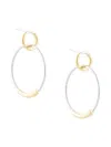 Eshvi Double-hoop Earrings In Gold
