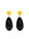 Eshvi Drop-design Earrings In Black
